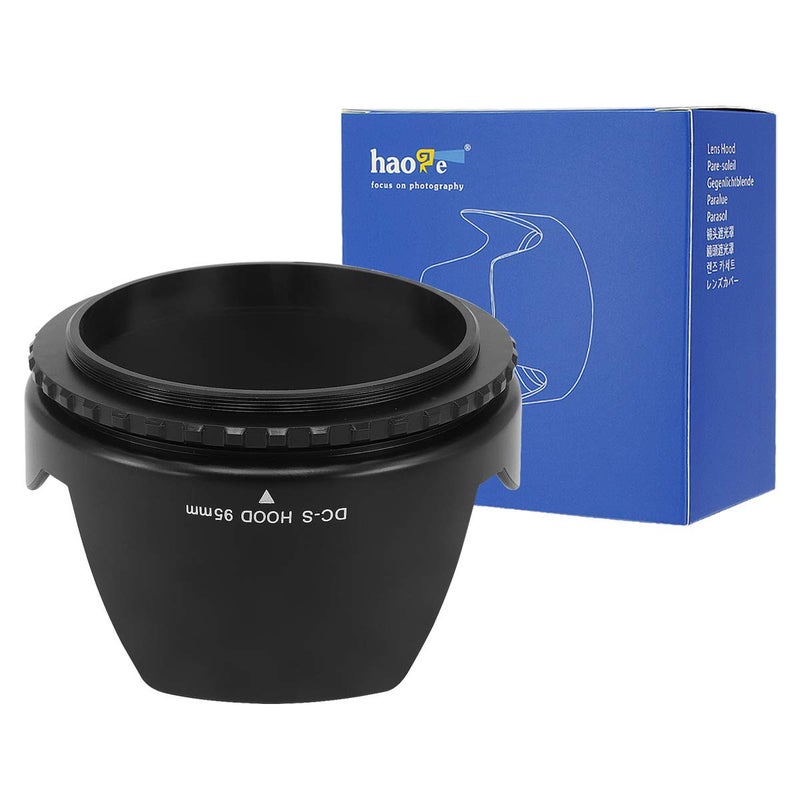 Haoge 95mm Screw-in Lens Hood for Tamron SP 150-600mm f/5-6.3 Di VC USD G2, fit Sigma 150-600mm f/5-6.3 50-500mm F4.5-6.3, Compatible with Nikon Nikkor AF-S 200-500mm f5.6E ED VR Lens - Image 2
